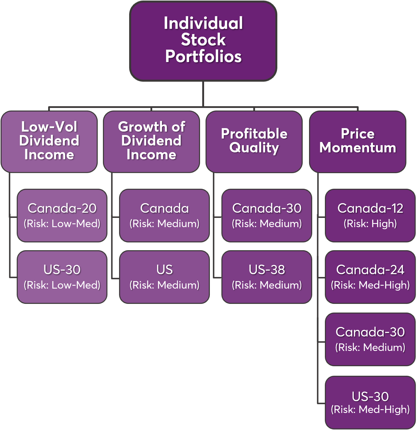 Individual stock portfolios
